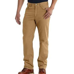 Carhartt 42x30 Relaxed Fit Pants 102517 918 Brown Rugged Flex‎ Canvas Work